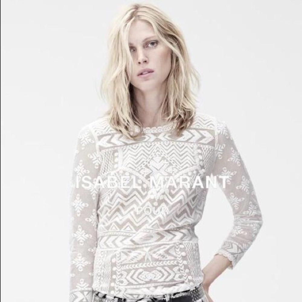 Isabel Marant for H&M white lace top